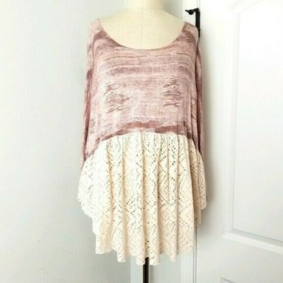 Free People Diamonds Forever Dusty Pink Top - Picture 3 of 7